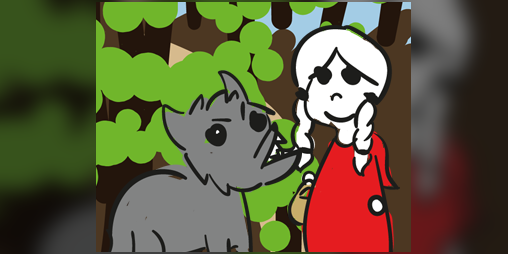Cover image for basic bitch red riding hood