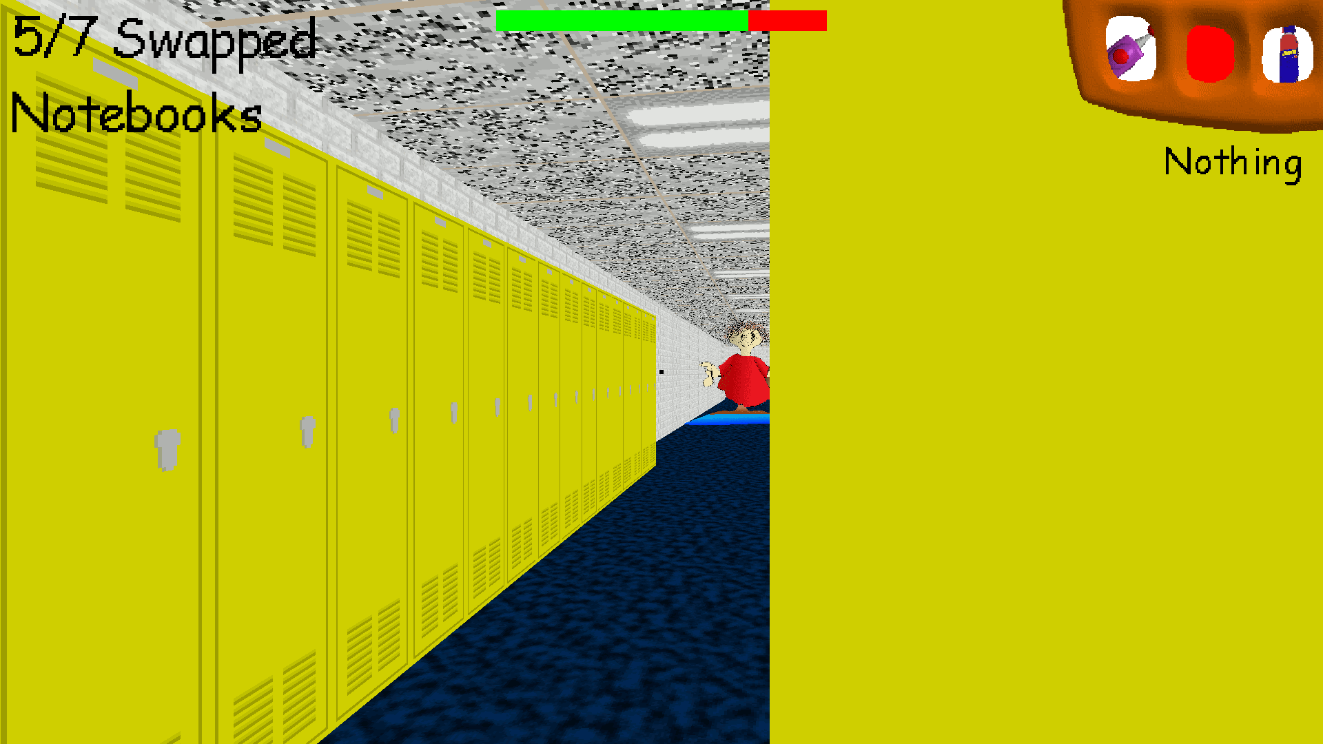 SuperWiiBros08 on X: [WARNING LOUD] There's a MOD for Baldi's Basis that  gives you a menu to modify the game and turn it into a big mess, if you  wish so