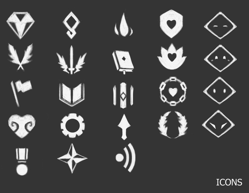 Fantasy Icons / Symbols Pack by Aeynit