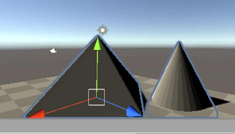 Pyramid and cone set for Unity. by UnityPro