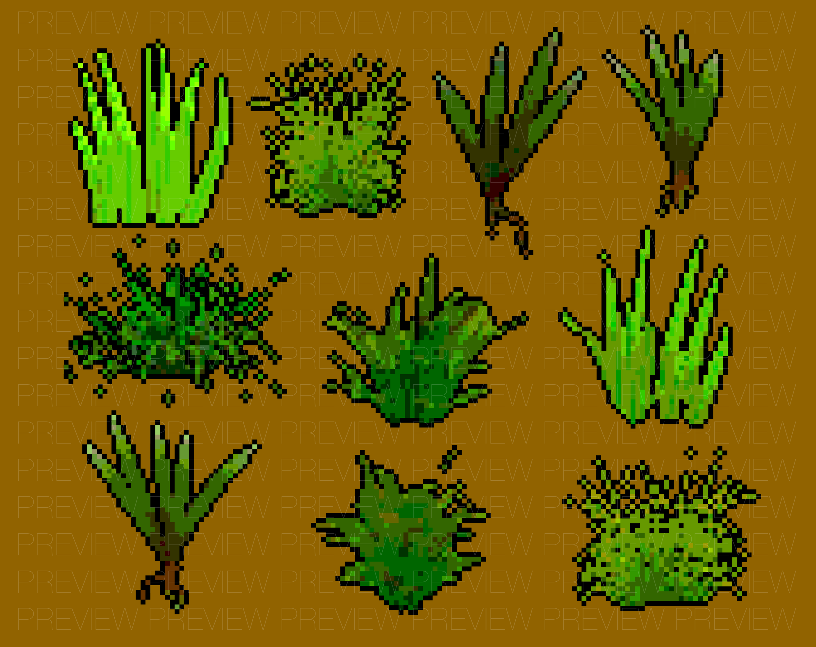 Pixel Art Grass Pack 1 By Swiss Arcade Game Entertainment