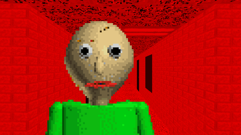 Baldi's Basics but letters and numbers don't exist by TheTopHattedStickman