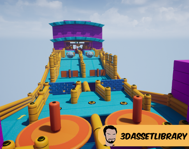 UE4: Fun Obstacle Course by 3DAssetLibrary.com
