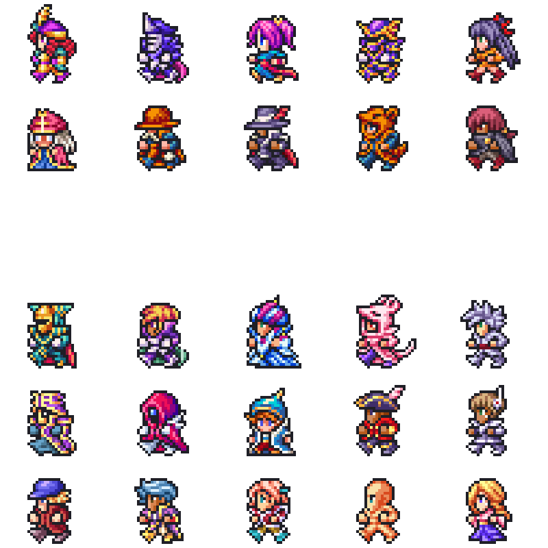 Pixel Champions II - Side View Battle Sprites by AlexPixels