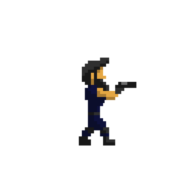 Animated Pixel Art Shooter Character And Zombie by RGS_Dev