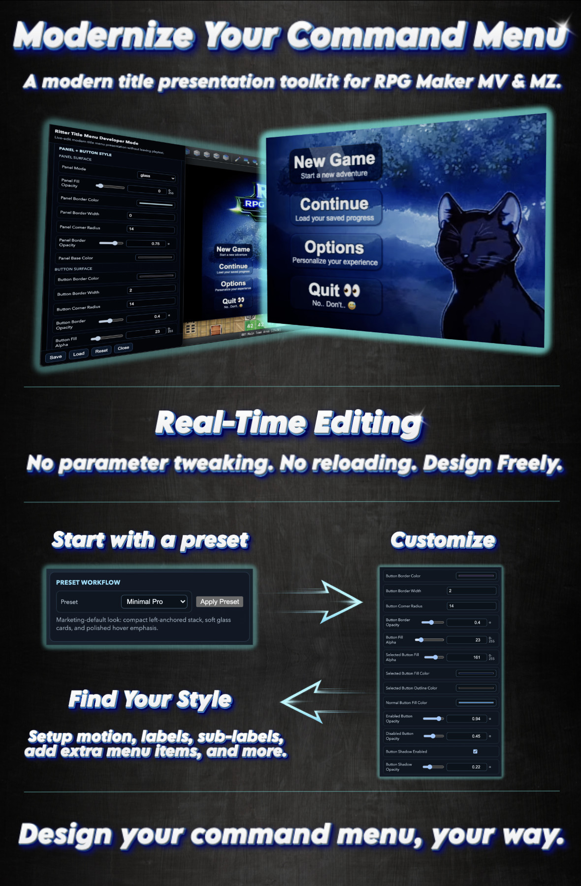 Screenshot 3 for Ritter Title Movie System (RPG Maker MV & MZ)
