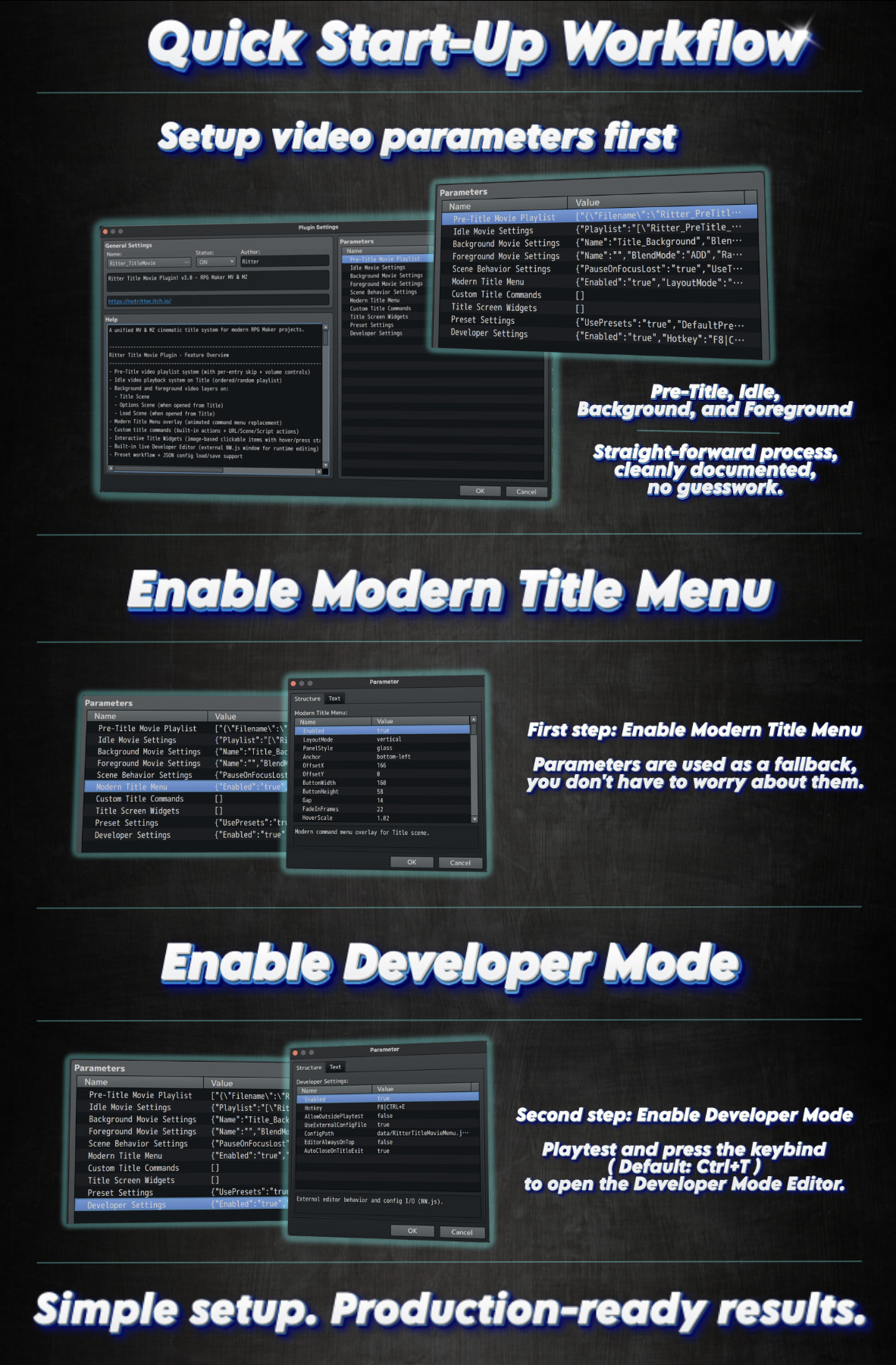 Screenshot 6 for Ritter Title Movie System (RPG Maker MV & MZ)