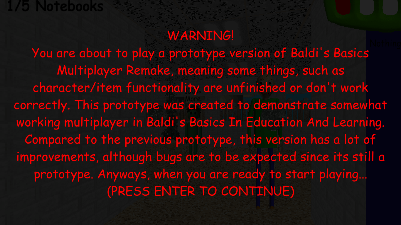 PC / Computer - Baldi's Basics Classic Remastered - Error Screen