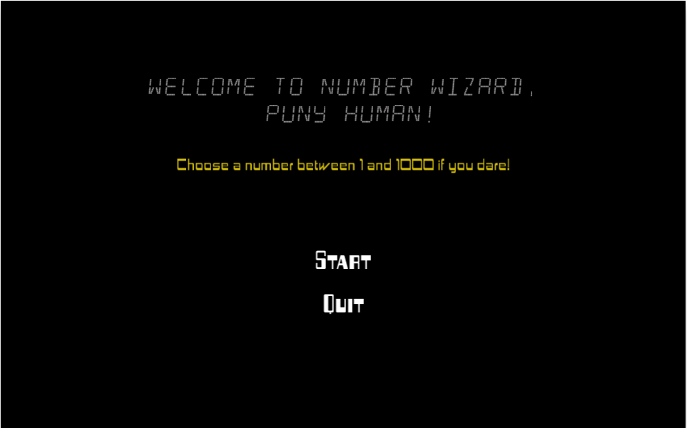 Number Wizard UI
