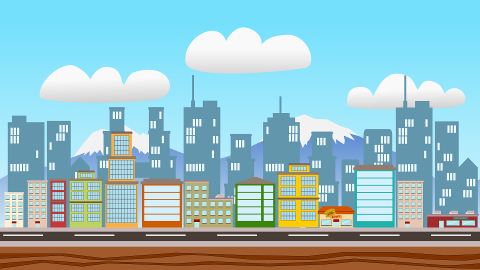 2d city game background