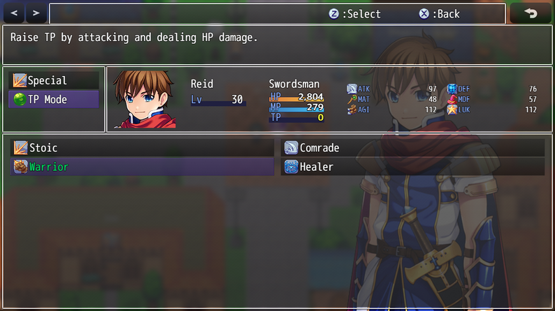 Enhanced TP System plugin for RPG Maker MZ by VisuStellaMZ