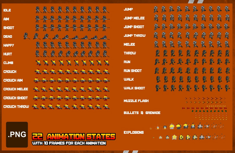 Special Soldier - Game Sprites by pzUH