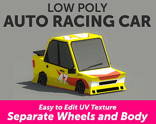 Low Poly Auto Racing Car Devils Work Shop By Devilswork Shop - race car mesh roblox