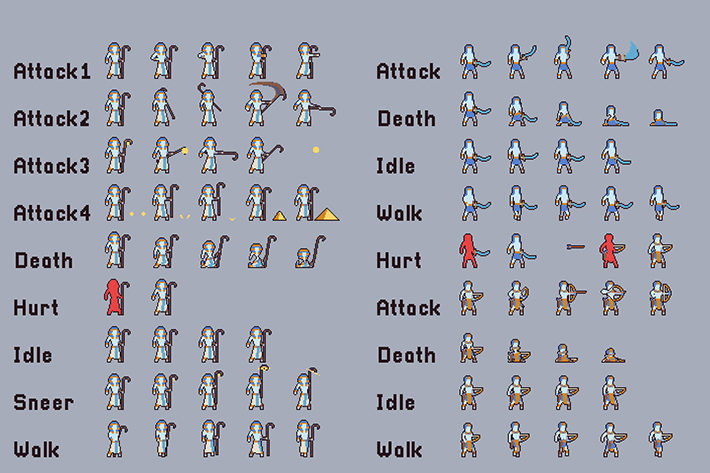 Rise of the Zombies Mummy Pixel Art by Free Game Assets (GUI, Sprite ...
