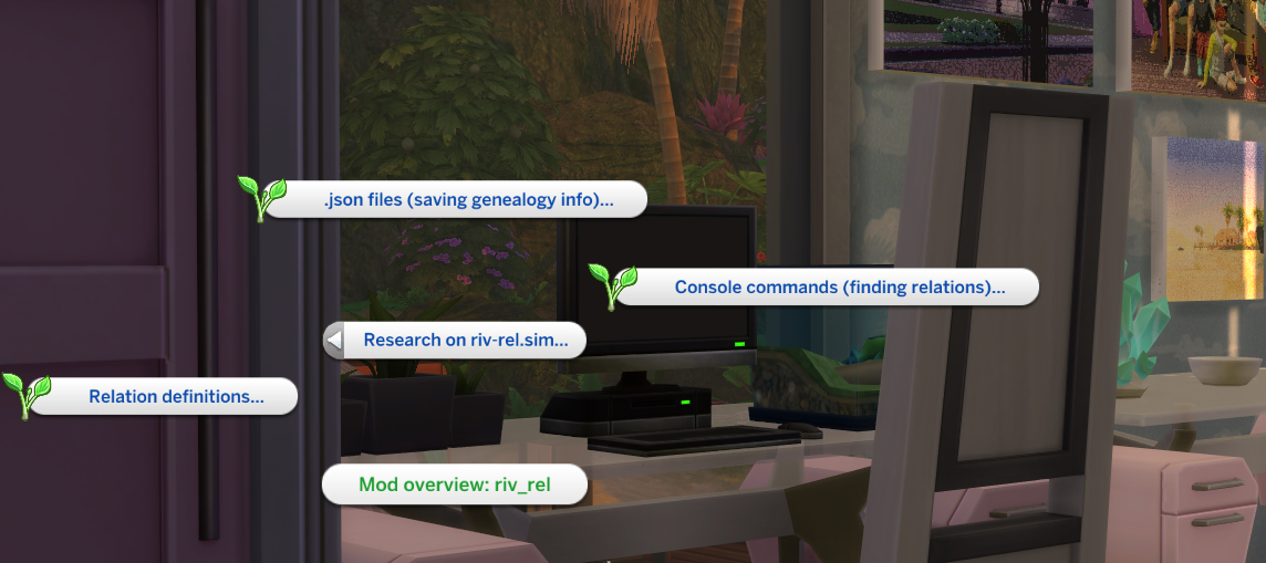 unsupported] riv_rel - genealogy mod for sims 4 by riv
