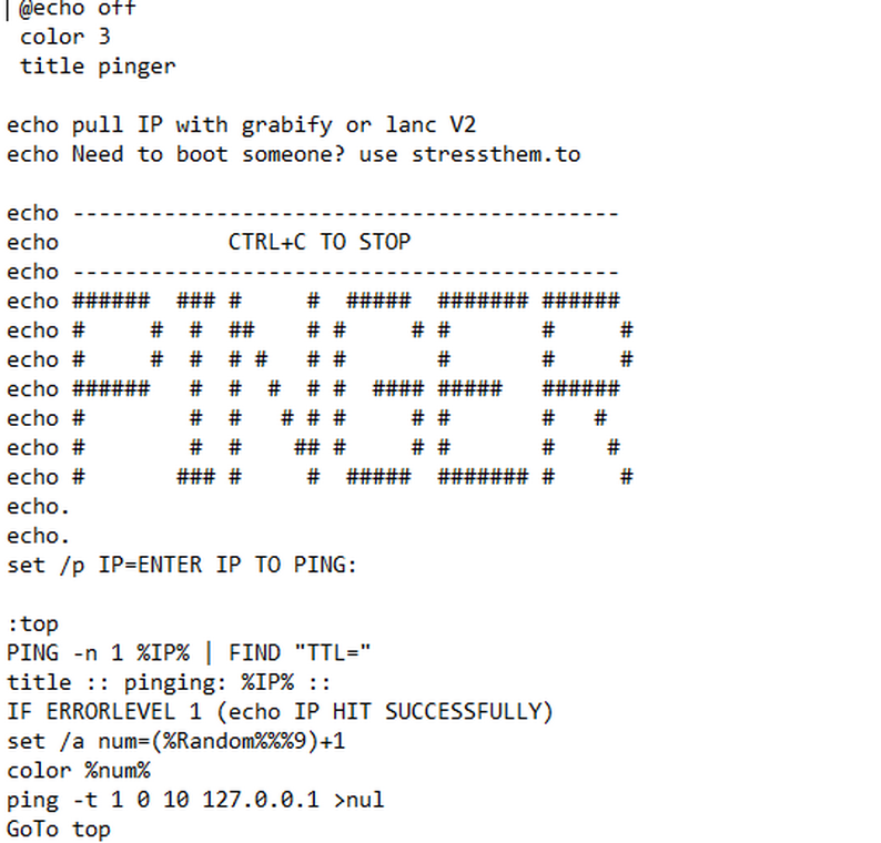 Ip pinger by neon lightrays