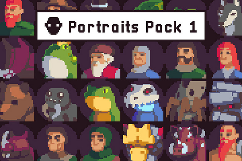 Free 39 Portraits Pixel Art Game Assets By Free Game Assets (gui 