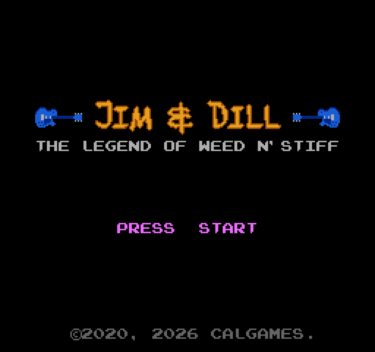 Screenshot 2 for Jim & Dill - The Legend of Weed N' Stiff (NES ROM)