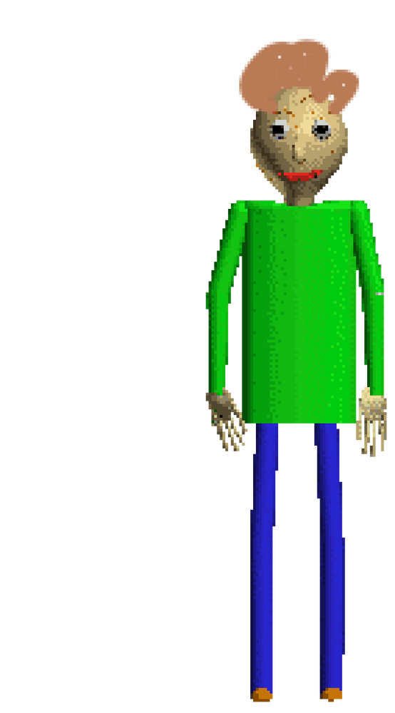 baldi has hair by The dee dee modder