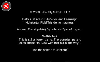 Mod Menu Version Released! - Baldi's Basics Field Trip Demo Android Port by  JohnsterSpaceGames