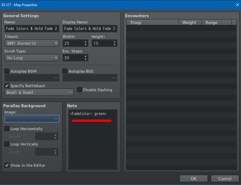 Screenshot 2 for Hakuen Studio Fade Colors for RPG Maker MZ
