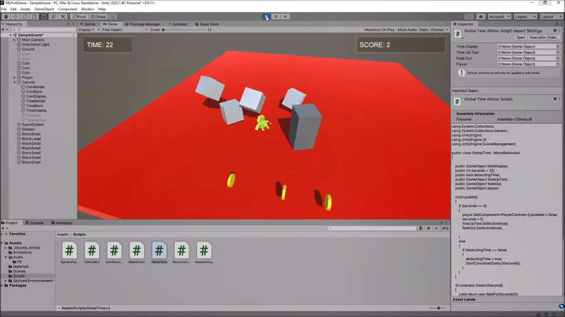 Your First Game In Unity Project Source Code by Jimmy Vegas Game Studios