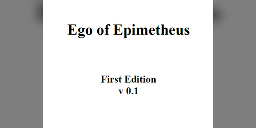 Cover image for Ego of Epimetheus