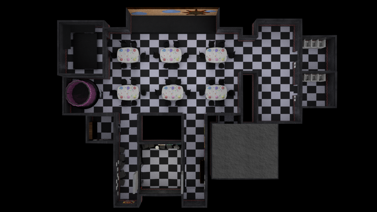 FNaF 1 Map Remake By SarturXz By SarturXz FNaF 1 Map Remake By SarturXz By SarturXz