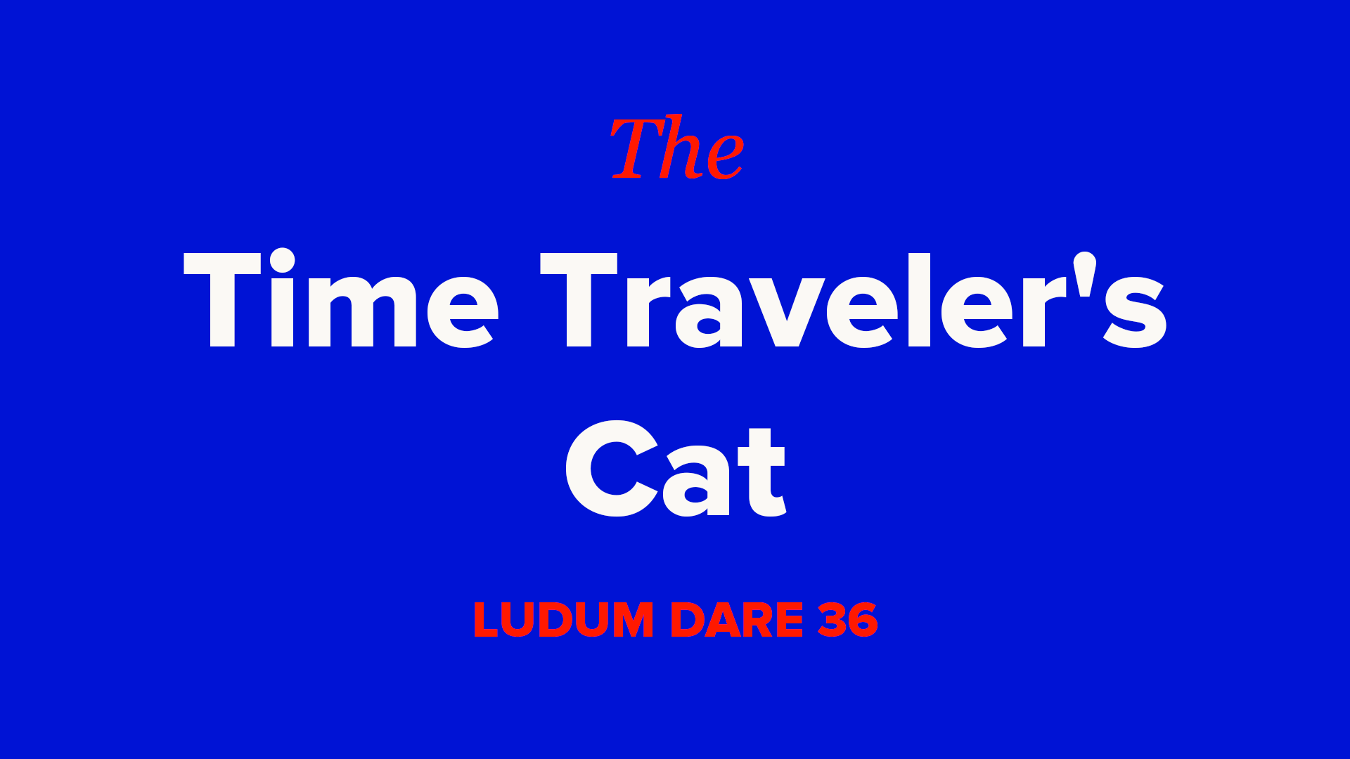 The Time Traveler's Cat