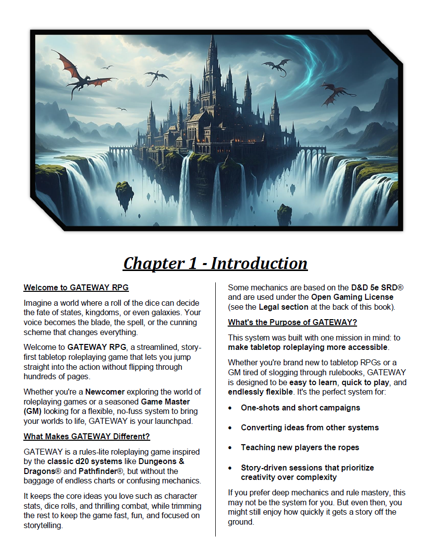 Screenshot 3 for GATEWAY RPG: The Free d20 Tabletop Roleplaying Game