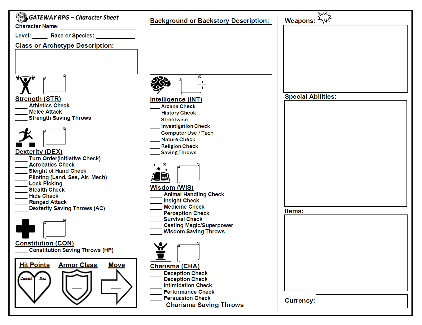 Screenshot 14 for GATEWAY RPG: The Free d20 Tabletop Roleplaying Game