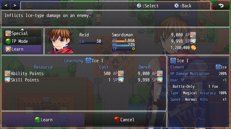 Skill Learn System plugin for RPG Maker MZ by VisuStellaMZ