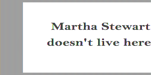 Cover image for Martha Stewart doesn't live here.