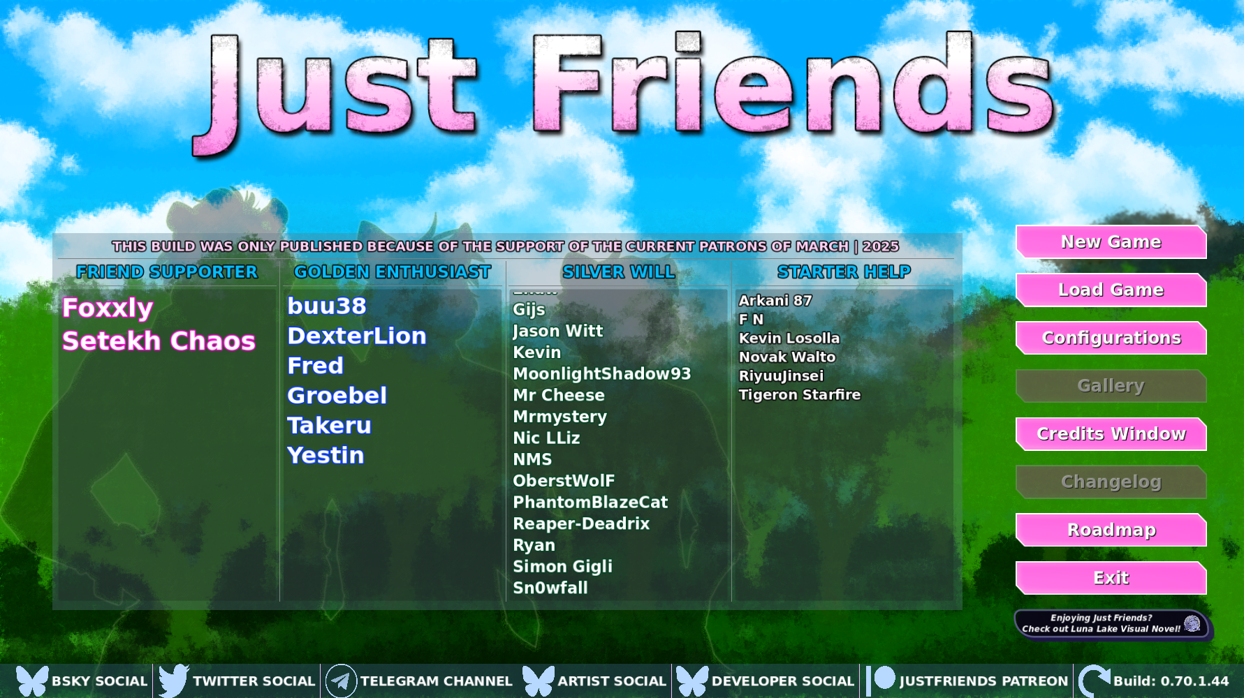 Screenshot 2 for Just Friends - Visual Novel