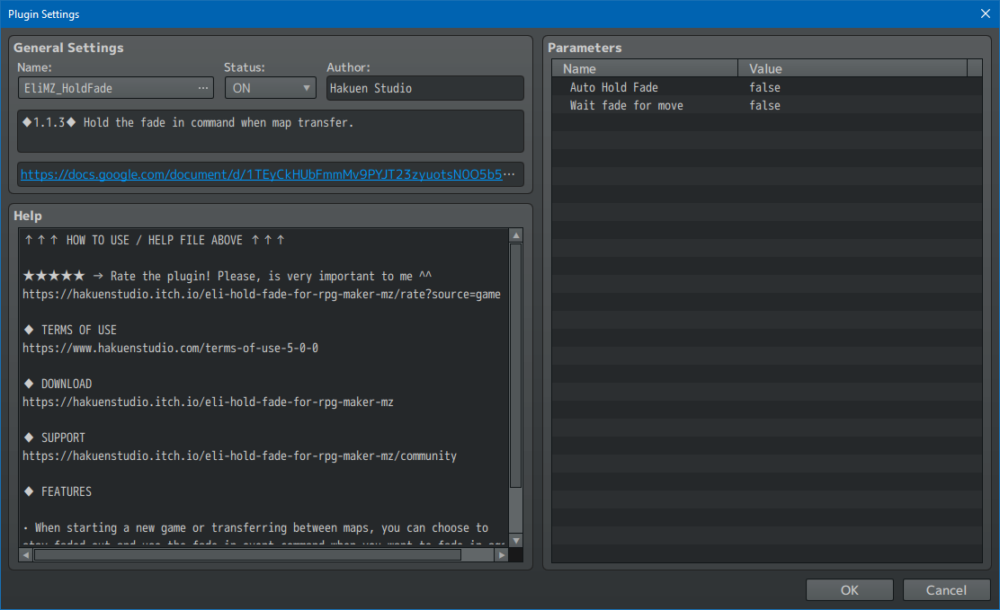 Screenshot 2 for Hakuen Studio Hold Fade for RPG Maker MZ