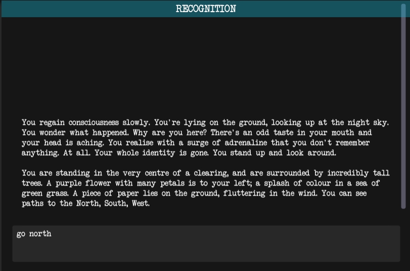 Recognition