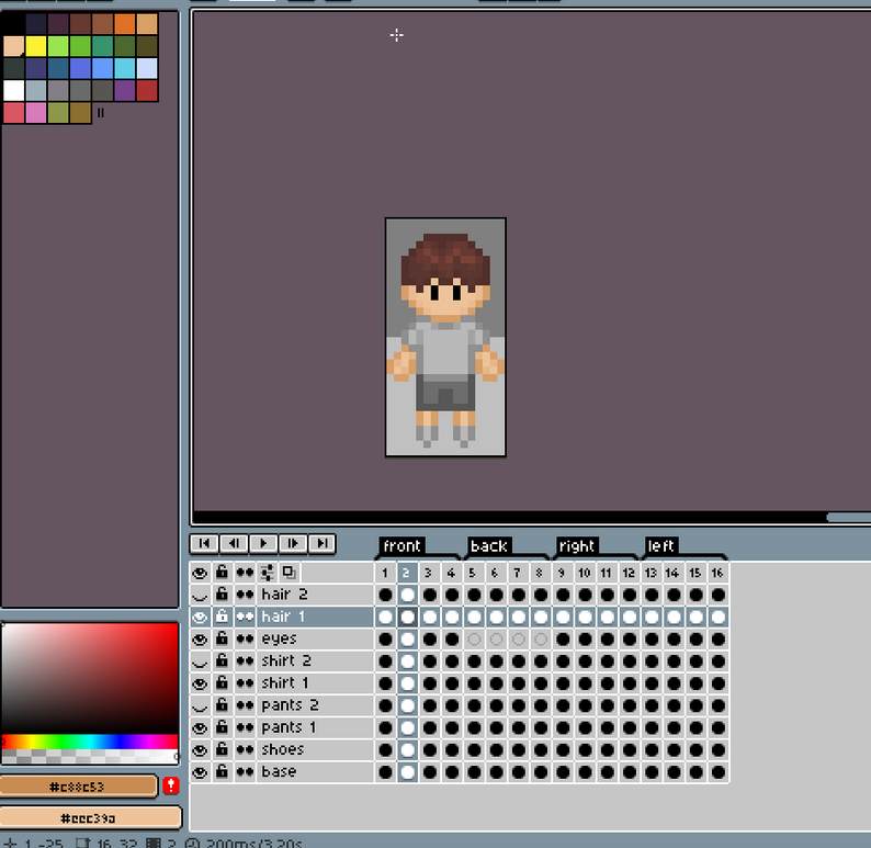Top Down Character Walking Animation by andreecy
