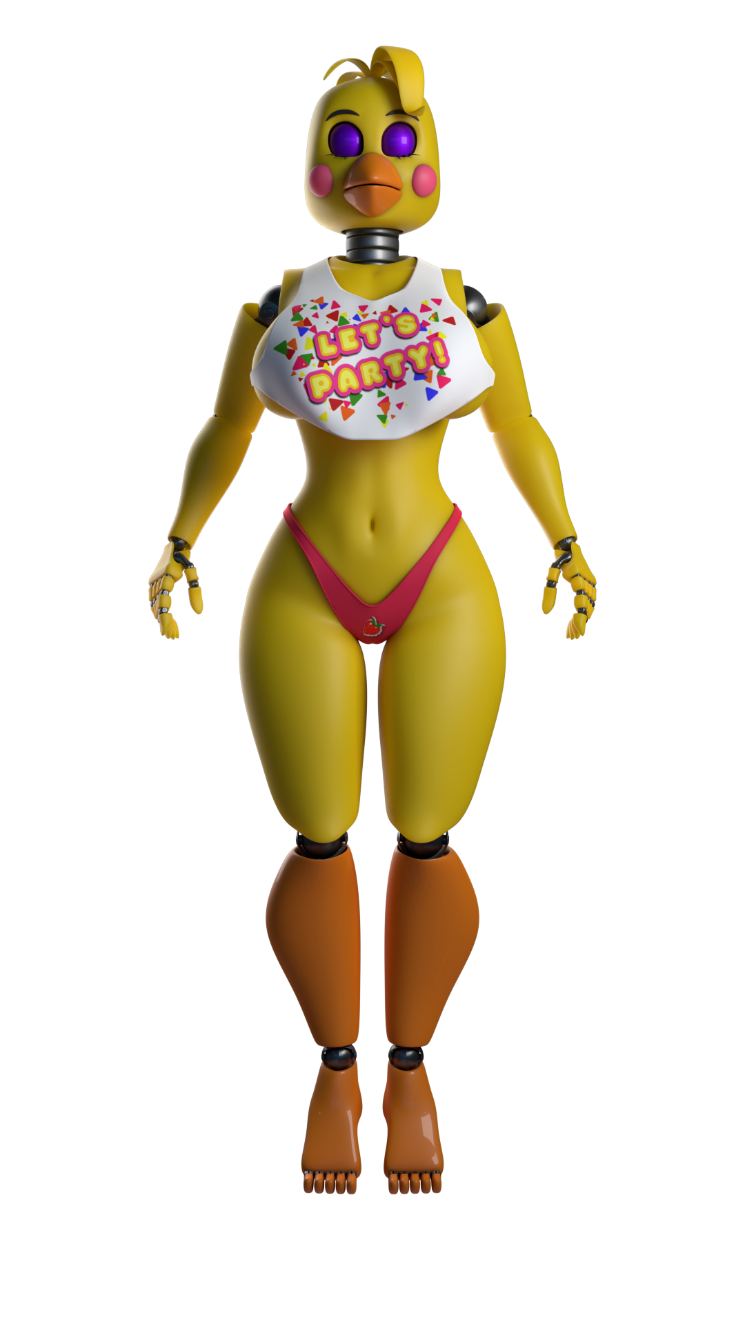 airplane Vulgarity field Toy Chica (Blender 3D Model) by JoSilver