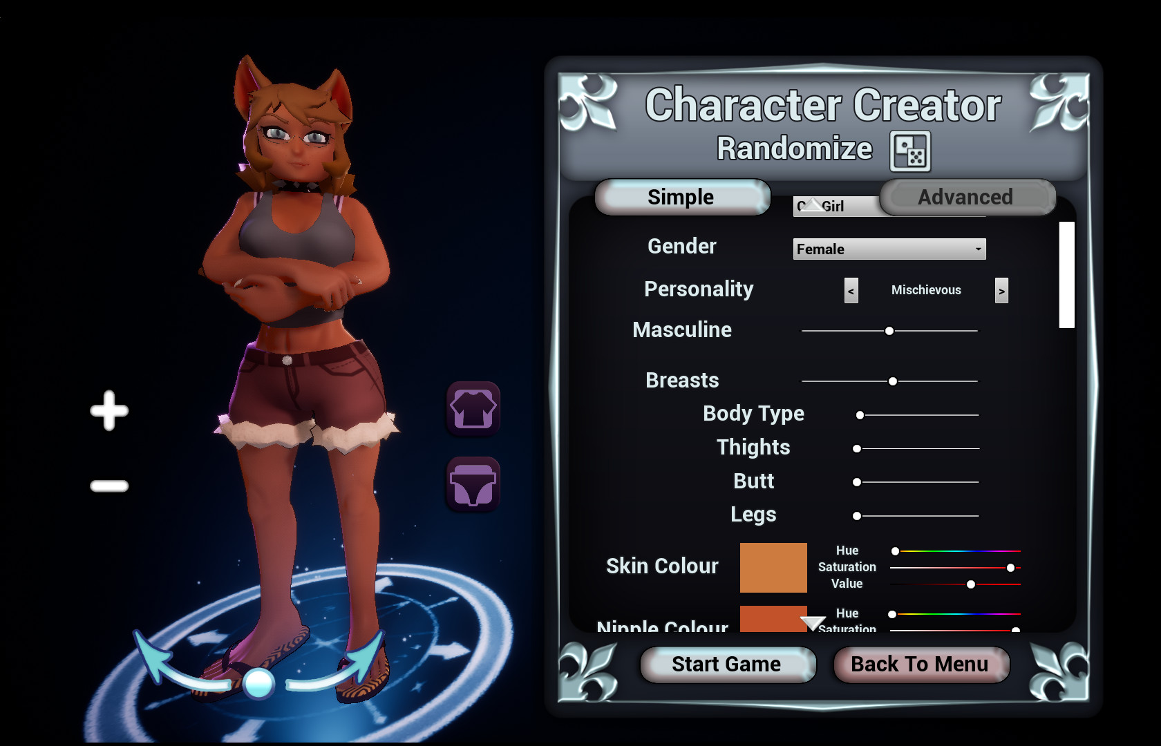 Custom character porn game
