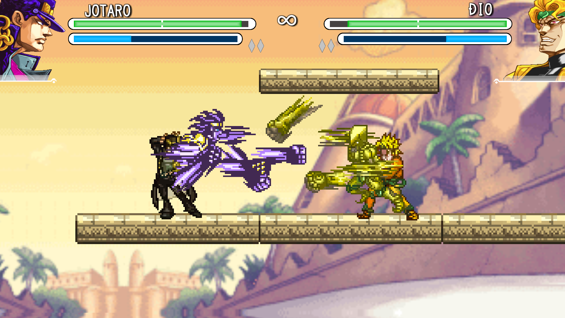 JOJO BIZARRE ADVENTURE JUS PARA ANDROID E PC, COM CHARS