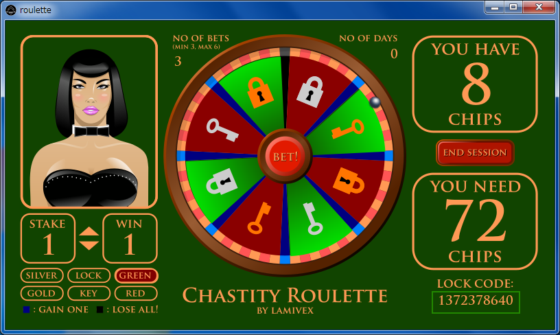 Chastity Roulette Evaluation Version By Lamivex. 