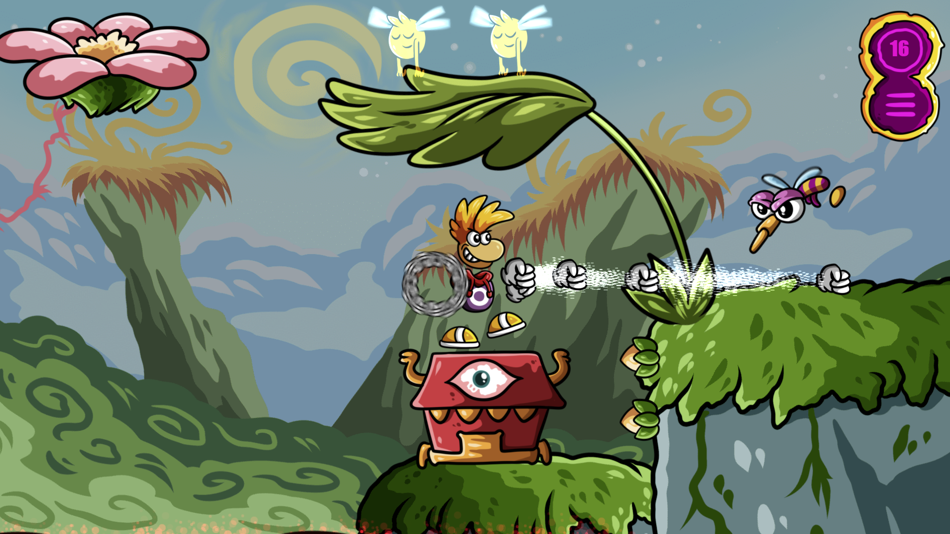 Official concept art of the video game rayman 4