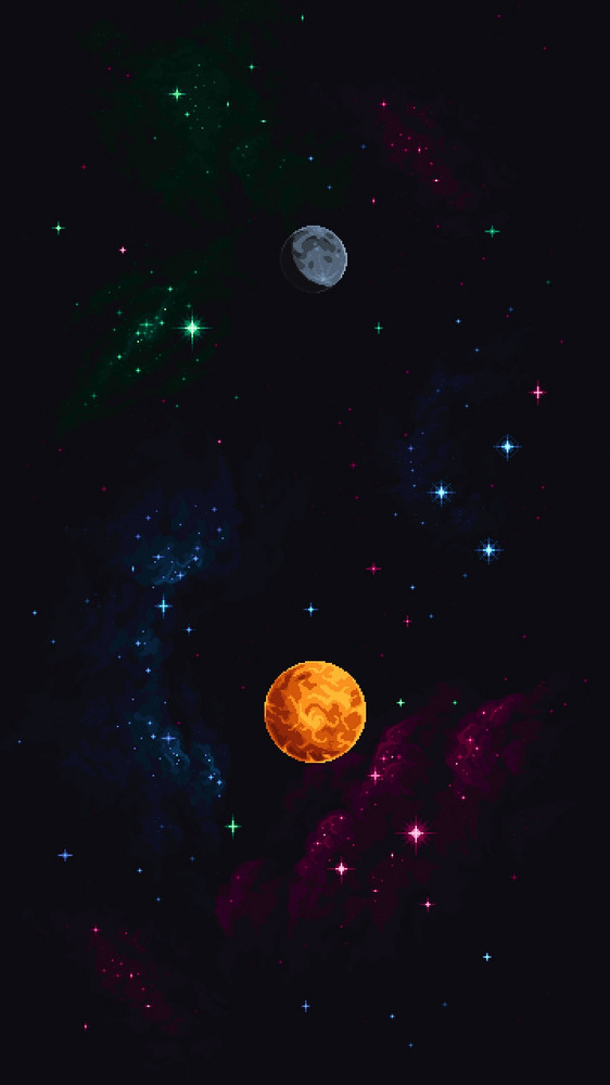 Sci-Fi Space - Customizable Pixelart Backgrounds by aamatniekss