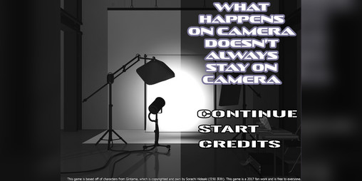 Cover image for What Happens on Camera Doesn't Always Stay on Camera - A Fan-Made GinHiji Visual Novel Game