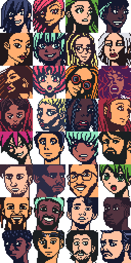 Pixel Portraits By Exuin