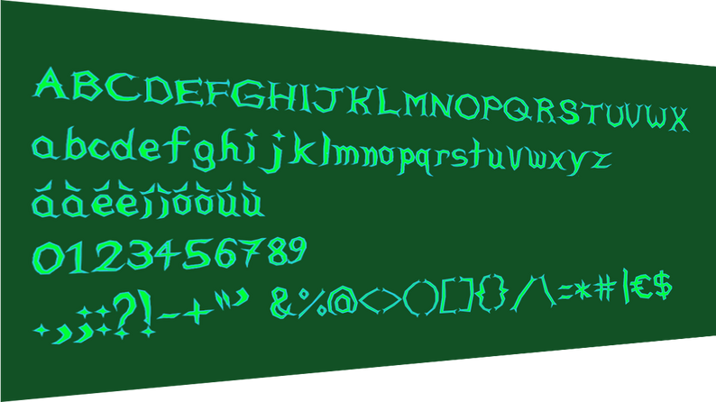 Creepy Sprite Font (+ Kerning settings for Construct 2 & 3) in 10 ...