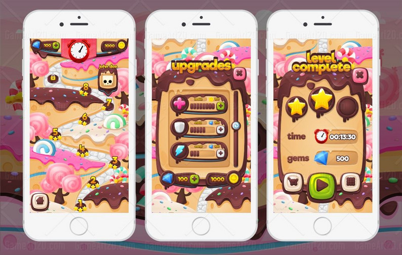 Chocolate Candy Game GUI by pzUH