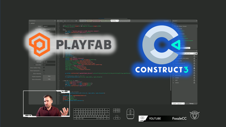 Construct 3 with PlayFab Authentication Tutorial by Foozle