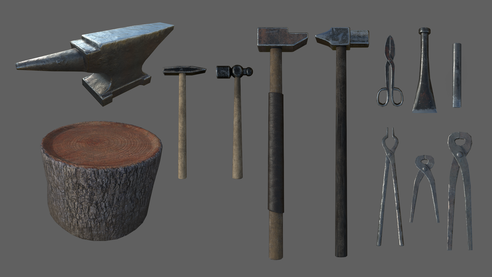 Medieval blacksmith. Blacksmith 3d model. Кузнец 3d. Кузнечные инструменты. Инструменты кузнеца.