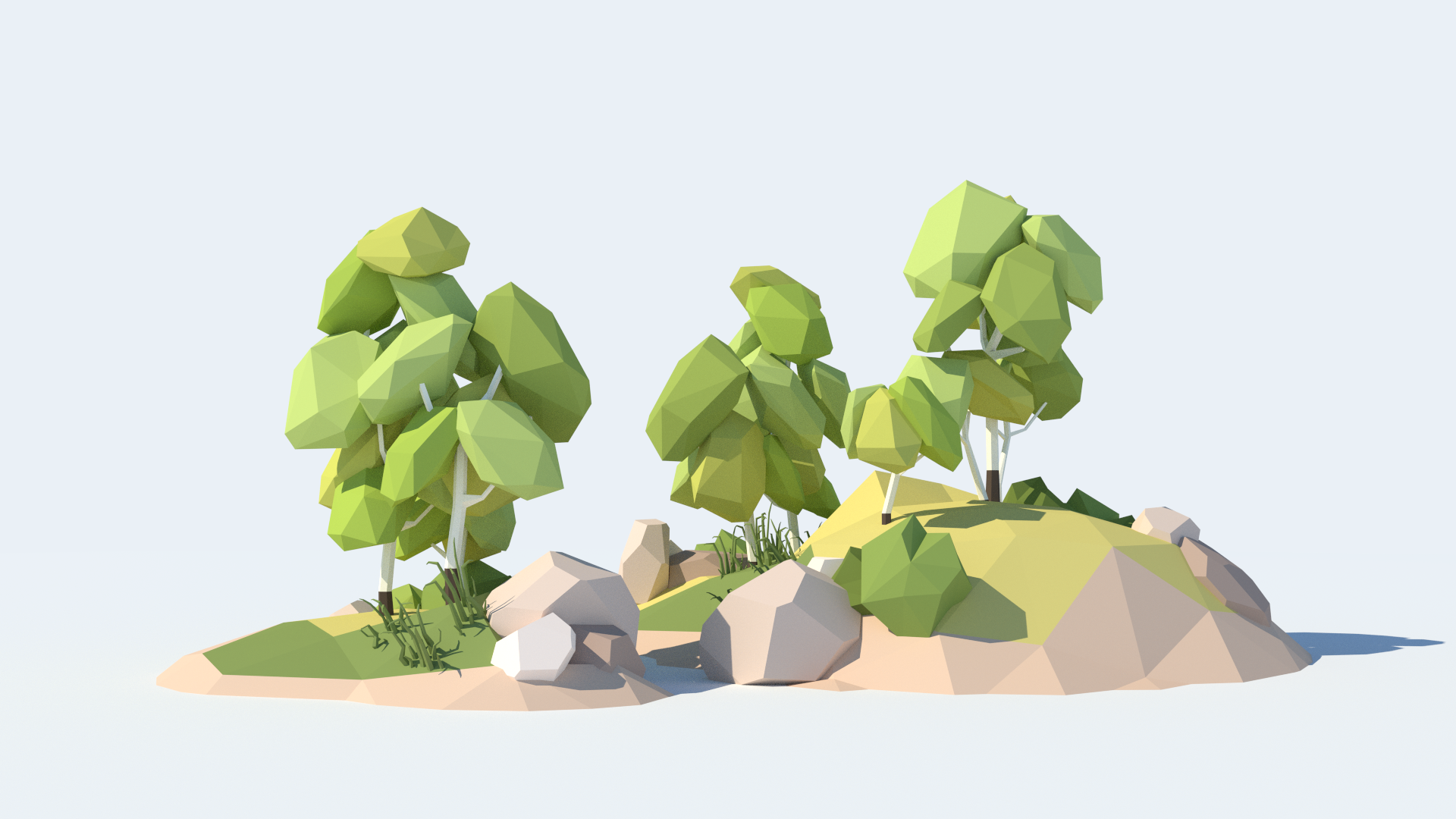 blender tree model free 3d Broken Pack Tree by Vector Poly Low